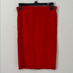 Like New! Mon & Pau Luxury Suede Skirt in Red in Size XS